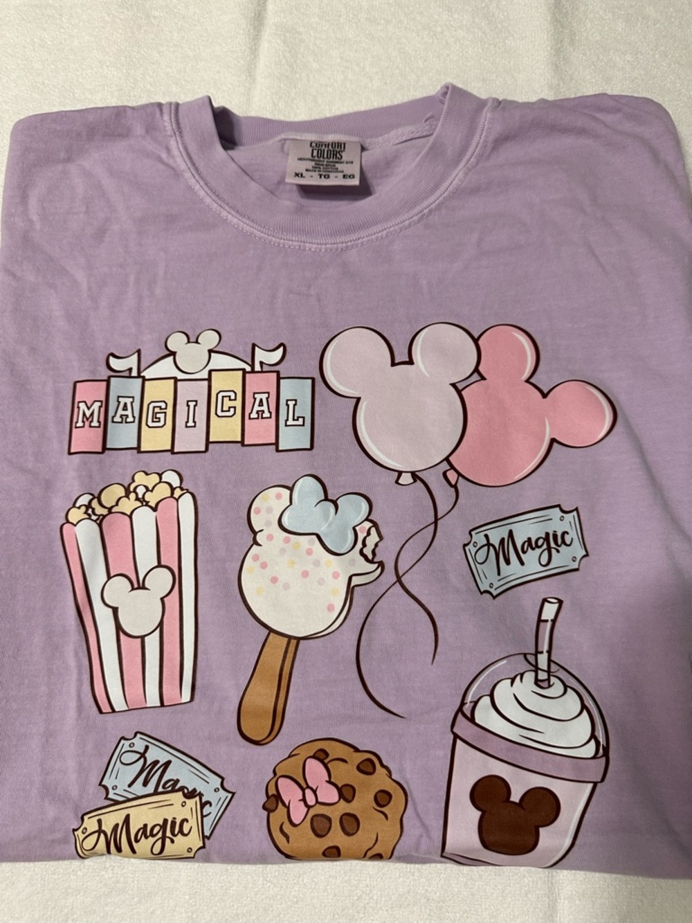 Comfort Colors  "Magical" Lavender Graphic Tee Disney